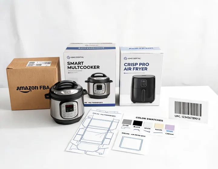 Private label appliance packaging studio